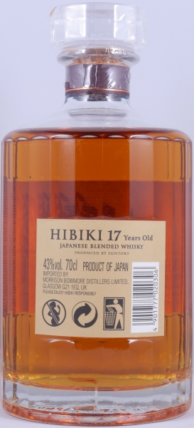Hibiki 17 Years Japan Premium Blended Whisky 43.0%