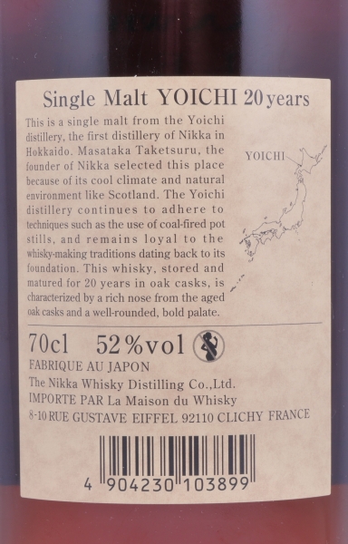 Nikka Yoichi 20 Years Japanese Single Malt Whisky 52.0%