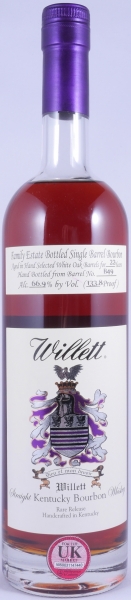 Willett 22 Years Family Estate Rare Release Single Barrel No. B49 Kentucky Straight Bourbon Whiskey 66,9%