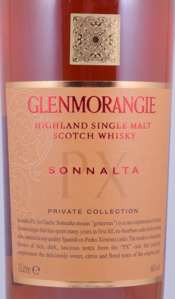 Glenmorangie Sonnalta PX Limited Private Edition Highland Single Malt Scotch Whisky 46,0% 1,0L