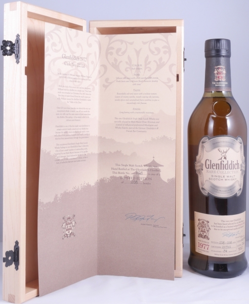 Glenfiddich 1977 34 Years Rare Collection Cask No. 22722 Speyside Single Malt Scotch Whisky Cask Strength 48,3%
