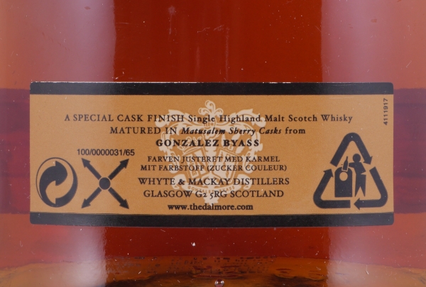 Dalmore 1973 30 Years Mathusalem Gonzalez Byass Special Cask Finish Highland Single Malt Scotch Whisky 42.0%
