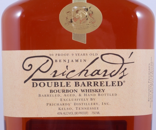 Prichards 9 Years Double Barreled Tennessee Straight Bourbon Whiskey 45.0%