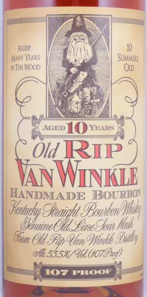 Old Rip Van Winkle 10 Years Handmade Kentucky Straight Bourbon Whiskey 53.5%