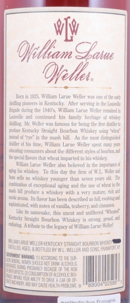 William Larue Weller 2002 Fall of 2014 Buffalo Trace Antique Collection Kentucky Straight Bourbon Whiskey 70,1%