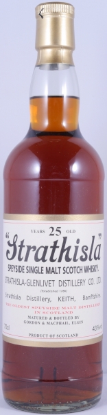 Strathisla 25 Years Gordon und MacPhail Distillery Label Speyside Single Malt Scotch Whisky 43,0%