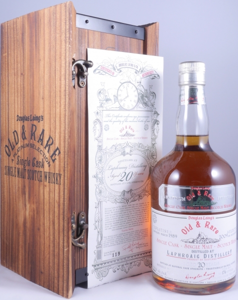 Laphroaig 1989 20 Years Sherry Cask Douglas Laing Old and Rare Platinum Selection Islay Single Malt Scotch Whisky Cask Strength 58,1%