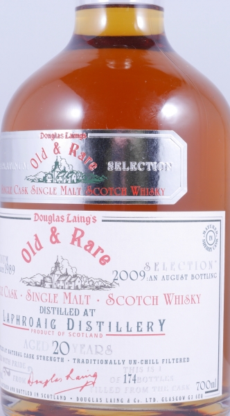 Laphroaig 1989 20 Years Sherry Cask Douglas Laing Old and Rare Platinum Selection Islay Single Malt Scotch Whisky Cask Strength 58,1%