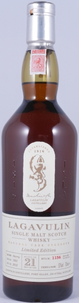 Lagavulin 1991 21 Years First Fill Sherry Casks Special Release 2012 Limited Edition Islay Single Malt Scotch Whisky Cask Strength 52,0%