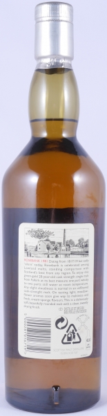 Rosebank 1981 20 Years Diageo Rare Malts Selection Limited Edition 2002 Lowland Single Malt Scotch Whisky Cask Strength 62.3%