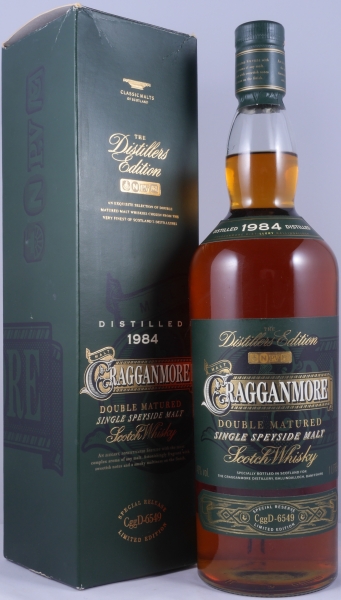 Cragganmore 1984 12 Years Distillers Edition 1997 First Special Release CggD-6549 Speyside Single Malt Scotch Whisky 40,0% 1,0L