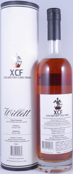 Willett XCF Exploratory French Curacao Cask Finish Rare Release 1.0 Small Batch American Rye Whiskey 51.7%