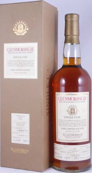 Glenmorangie 1989 15 Years Port Pipe Cask No. 6678 Rare Limited Edition Highland Single Malt Scotch Whisky 53.3%