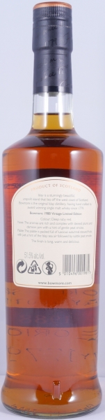 Bowmore 1988 21 Years Port Cask Matured Vintage Limited Edition Islay Single Malt Scotch Whisky 51.5%
