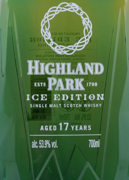Highland Park 17 Years Ice Edition 1st Fill Bourbon Casks Orkney Islands Single Malt Scotch Whisky Cask Strength 53.9%