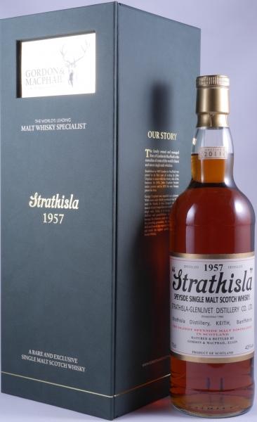 Strathisla 1957 53 Years First Fill Sherry Butt Cask No. 1722 Gordon und MacPhail Speyside Single Malt Scotch Whisky 43.0%