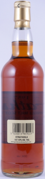 Strathisla 1957 53 Years First Fill Sherry Butt Cask No. 1722 Gordon und MacPhail Speyside Single Malt Scotch Whisky 43.0%
