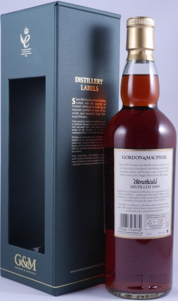 Strathisla 1969 45 Years Refill Sherry Butt und Bourbon Casks Gordon und MacPhail Speyside Single Malt Scotch Whisky 43,0%