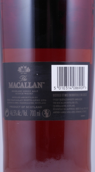 Macallan Oscuro Release 2010 The 1824 Collection Sherry Oak Casks Highland Single Malt Scotch Whisky 46,5%