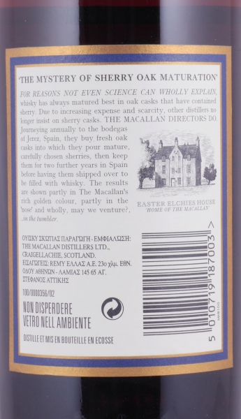 Macallan 1984 18 Years Sherry Oak Highland Single Malt Scotch Whisky 43,0%