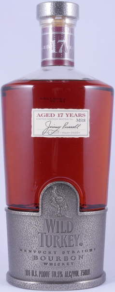 Wild Turkey 17 Years Japan Special Release Limited Edition Bottle No. M518 Kentucky Straight Bourbon Whiskey 50,5%