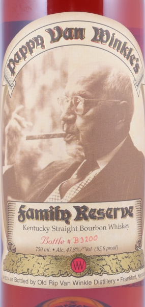 Pappy Van Winkles 23 Years #B-3200 Family Reserve Limited Edition Release 2013 Kentucky Straight Bourbon Whiskey 47,8%