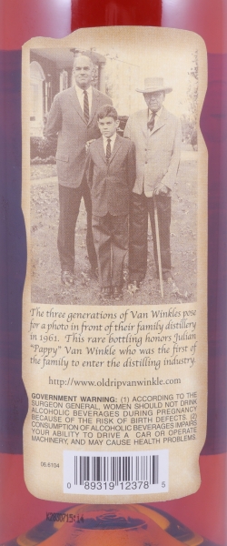 Pappy Van Winkles 23 Years #B-3200 Family Reserve Limited Edition Release 2013 Kentucky Straight Bourbon Whiskey 47,8%