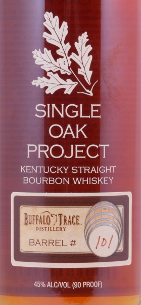 Buffalo Trace Single Oak Project Barrel #101 Kentucky Straight Bourbon Whiskey Releases Ninth 45,0%