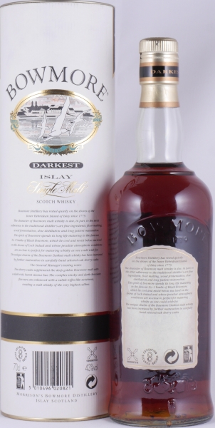 Bowmore Darkest Sherry Casked Old Seagull Label Islay Single Malt Scotch Whisky 43.0%