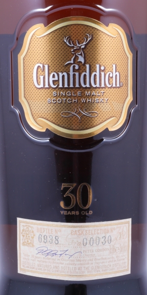 Glenfiddich 30 Years Cask Selection No. 00030 Release 2010 Speyside Single Malt Scotch Whisky Wooden Box 43.0%