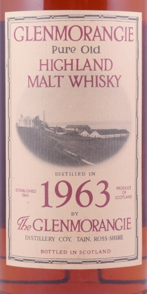 Glenmorangie 1963 23 Years Pure Old Highland Single Malt Scotch Whisky 43.0%