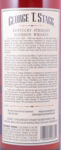 George T. Stagg 1992 16 Years Buffalo Trace Antique Collection 2009 Kentucky Straight Bourbon Whiskey 70.7%
