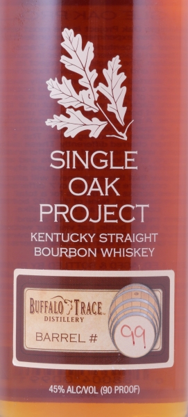 Buffalo Trace Single Oak Project Barrel #99 First Release Kentucky Straight Bourbon Whiskey 45.0%