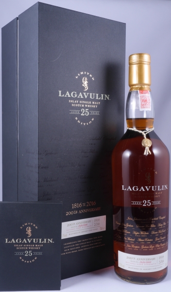 Lagavulin 1991 25 Years Special Release 2016 200 Years of Lagavulin Distillery Managers Islay Single Malt Whisky Cask Strength 51,7%