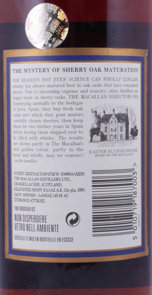 Macallan 1984 18 Years Sherry Oak Highland Single Malt Scotch Whisky 43,0%