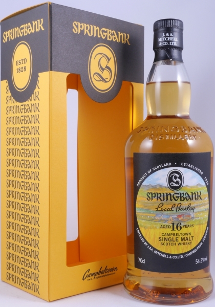 Springbank Vintage 1999 16 Years Local Barley Release 2016 Campbeltown Single Malt Scotch Whisky Cask Strength 54.3%
