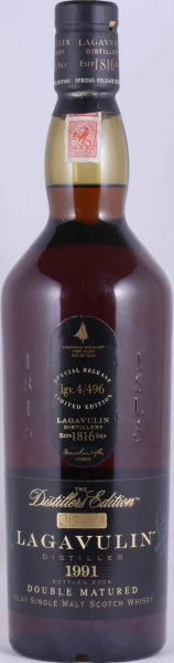 Lagavulin 1991 16 Years Distillers Edition 2008 Special Release lgv.4/496 Islay Single Malt Scotch Whisky 43.0%