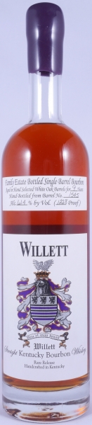 Willett Vintage 2001 9 Years Single Barrel No. 1545 Purple Wax Sealed Family Estate Rare Release Kentucky Straight Bourbon Whiskey 61,4%
