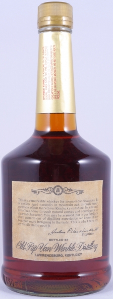 Old Rip Van Winkle 10 Years Bottle No. A3158 Stitzel Weller Lawrenceburg Dumpy Bottle Kentucky Straight Bourbon Whiskey 53,5%