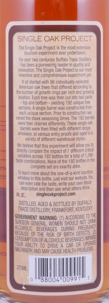Buffalo Trace Single Oak Project Barrel #12 Kentucky Straight Bourbon Whiskey 45,0%