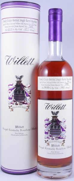 Willett 10 Years Single Barrel No. 7165 Family Estate Rare Release Kentucky Straight Bourbon Whiskey 60,55%