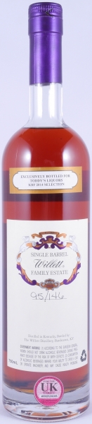Willett 12 Years Single Barrel No. 8107 Family Estate Rare Release for Toddys Liquors KBF 2014 Selection Kentucky Straight Bourbon Whiskey 63,9%