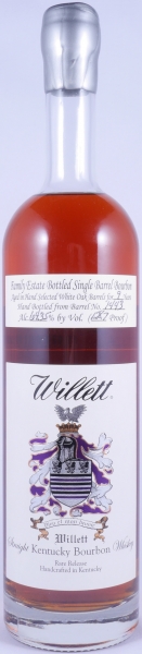 Willett 9 Years Single Barrel No. 1443 Silver Wax for Shinanoya Tokio Family Estate Rare Release Kentucky Straight Bourbon Whiskey 64,35%