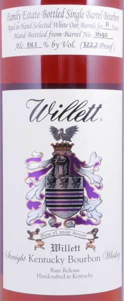 Willett 11 Years Single Barrel No. 1640 Family Estate Rare Release Kentucky Straight Bourbon Whiskey 61,1%