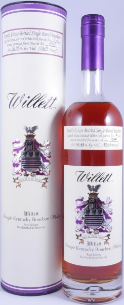 Willett 11 Years Single Barrel No. 1590 Family Estate Rare Release Kentucky Straight Bourbon Whiskey 62,45%