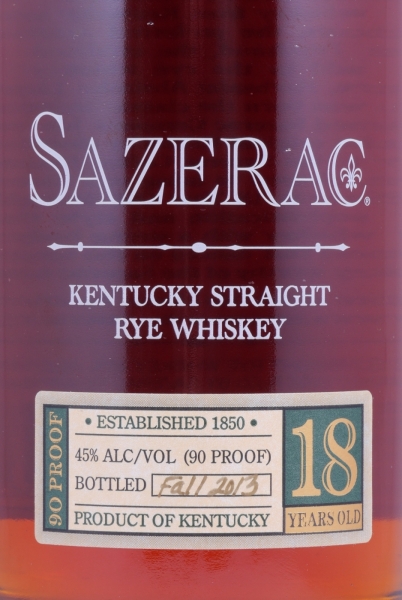Sazerac 1995 18 Years Buffalo Trace Antique Collection 2013 Kentucky Straight Rye Whiskey 45,0%