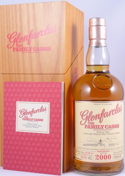 Glenfarclas 2000 14 Years The Family Casks Refill Sherry Butt Cask No. 4075 Highland Single Malt Scotch Whisky 58,5%