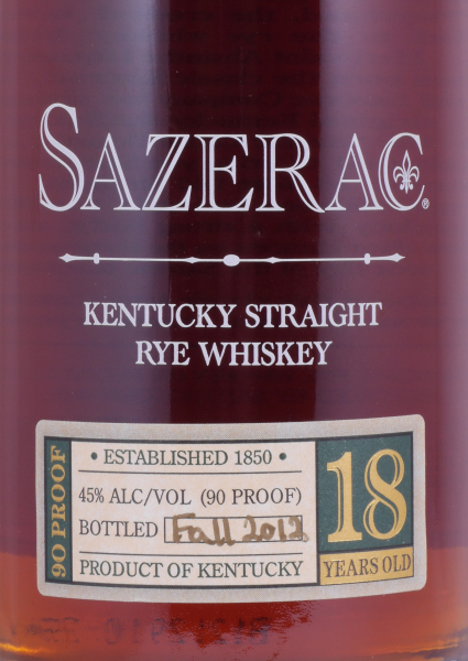 Sazerac 1994 18 Years Buffalo Trace Antique Collection 2012 Kentucky Straight Rye Whiskey 45,0%