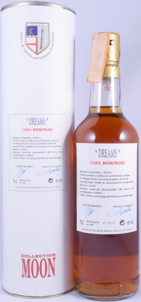 Bowmore 1984 15 Years Sherry Cask Mongiardino Samaroli Dreams Moon Import Islay Single Malt Scotch Whisky 45,0%