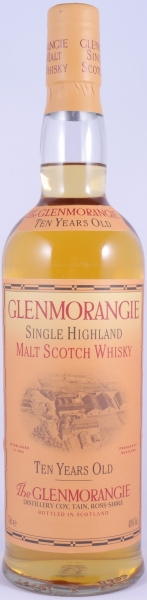 Glenmorangie 10 Years Old Bottling Highland Single Malt Scotch Whisky 40,0%